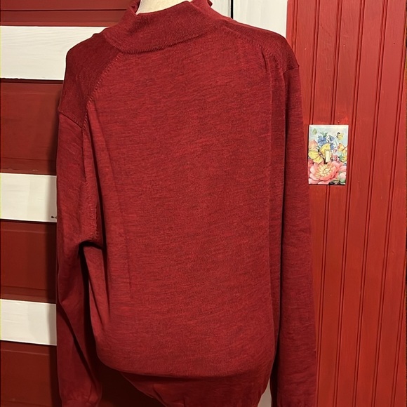 Fairway Greene The Natural Merino Wool 3/4 Zip Sweater XL - Picture 4 of 6